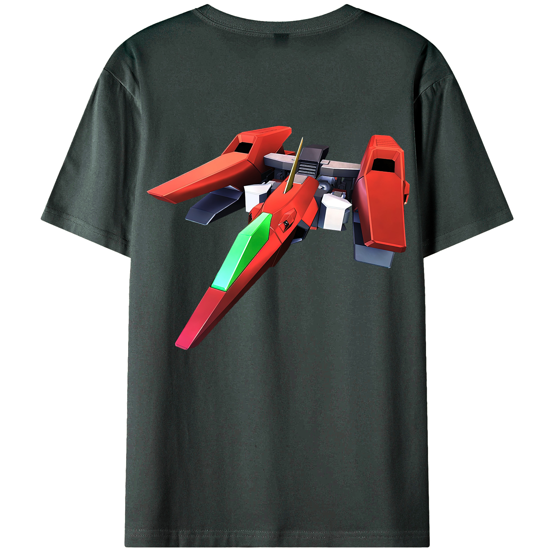 （画像用） 機動戦士ガンダム Mobile Suit Gundam 綿100％ メンズ半袖Tシャツ（バックプリント） 通気性